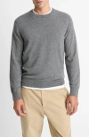 Vince Cashmere Crewneck Sweater In Gray