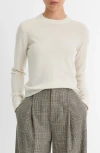Vince Cashmere Crewneck Sweater In Lightt Heather Ecru