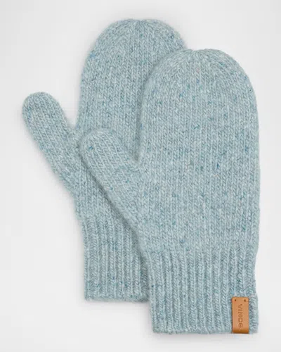 Vince Cashmere Donegal Mittens In 330lgrn