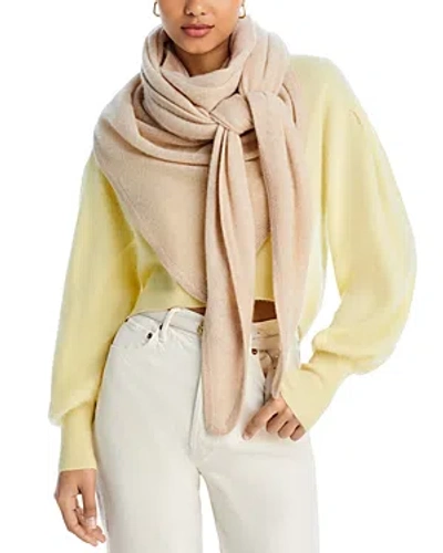 Vince Cashmere Featherweight Triangle Wrap In Pink