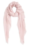 Vince Cashmere Fringe Cashmere In Pink