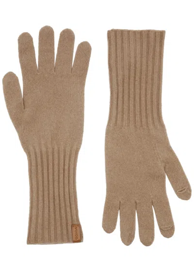 Vince Cashmere Gloves In Camel