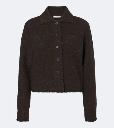 Vince Cashmere Jacket In Brown