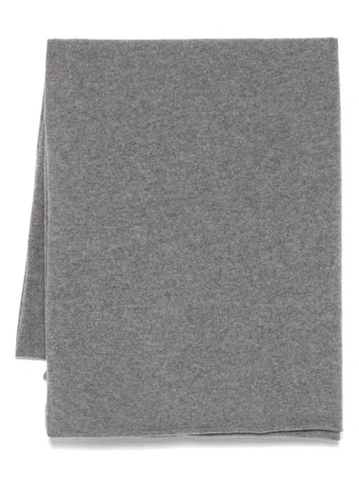 Vince Cashmere Knit Blanket Wrap In Gray