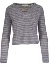 Vince Cashmere Knitted Top In Grey