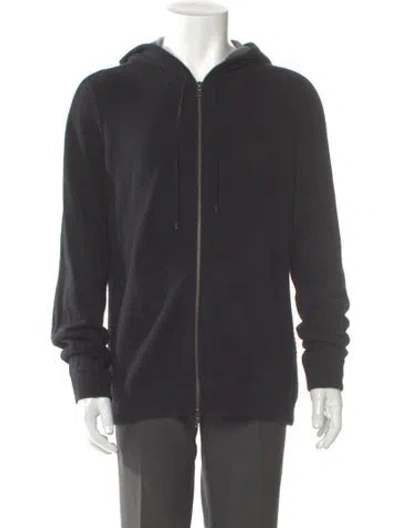 Pre-owned Vince Cashmere Mock Neck Cardigan In Gray