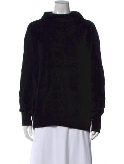 Pre-owned Vince Cashmere Mock Neck Sweater In Black