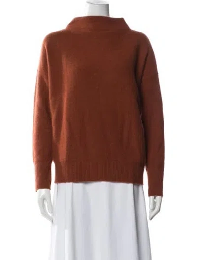 Pre-owned Vince Cashmere Mock Neck Sweater In Blue