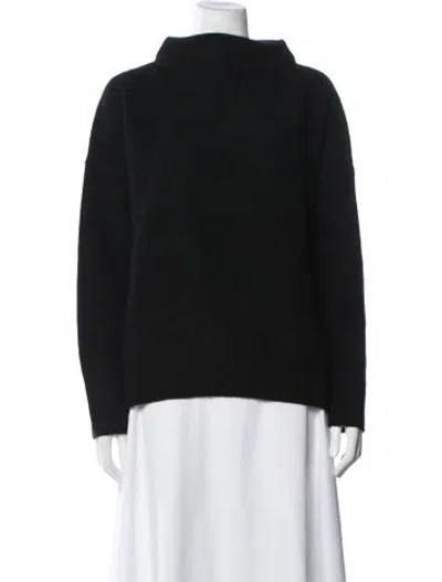 Pre-owned Vince Cashmere Mock Neck Sweater In Blue