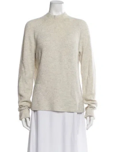 Pre-owned Vince Cashmere Mock Neck Sweater In Gray