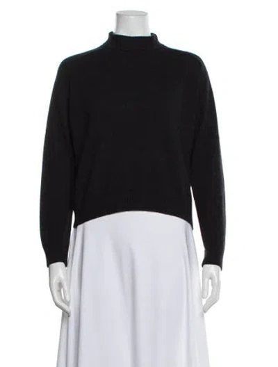 Pre-owned Vince Cashmere Mock Neck Sweater In Gray