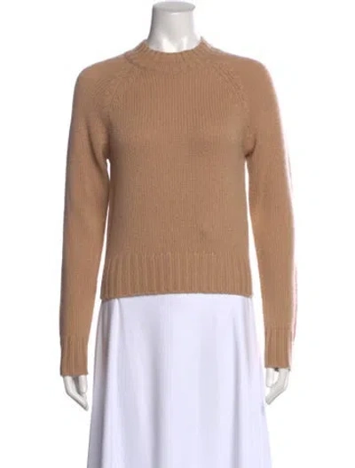Pre-owned Vince Cashmere Mock Neck Sweater In Neutral