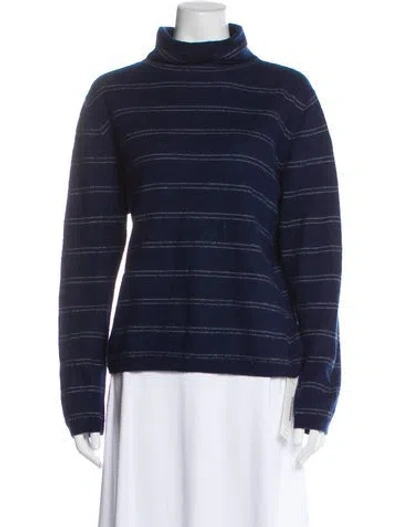 Pre-owned Vince Cashmere Mock Neck Sweater In Neutral
