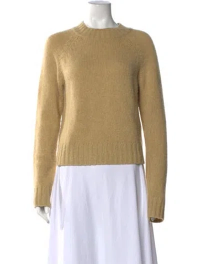 Pre-owned Vince Cashmere Mock Neck Sweater In Neutral