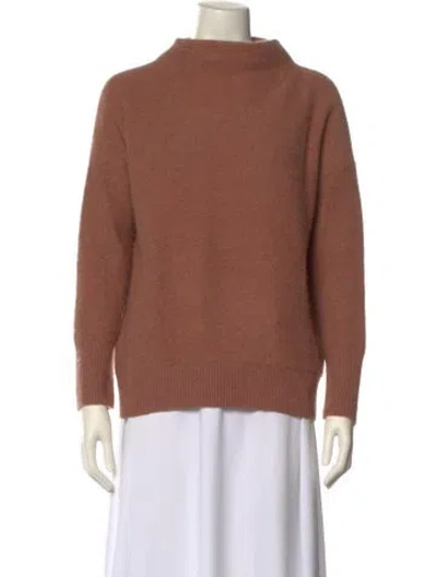 Pre-owned Vince Cashmere Mock Neck Sweater In Pink