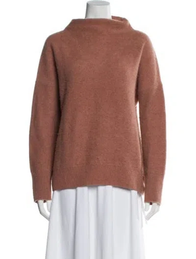 Pre-owned Vince Cashmere Mock Neck Sweater In Pink