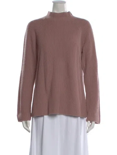 Pre-owned Vince Cashmere Mock Neck Sweater In Pink
