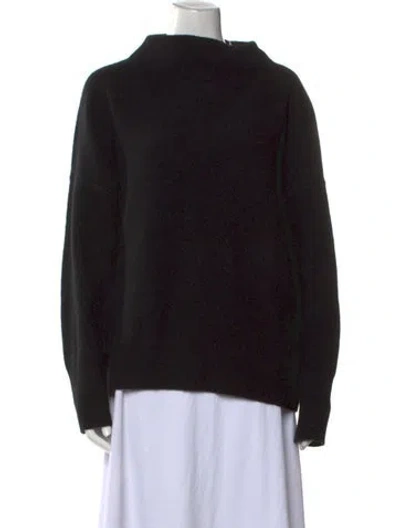 Pre-owned Vince Cashmere Mock Neck Sweater W/ Tags In Black