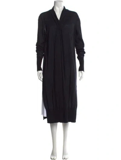 Pre-owned Vince Cashmere Open Front Sweater In Black