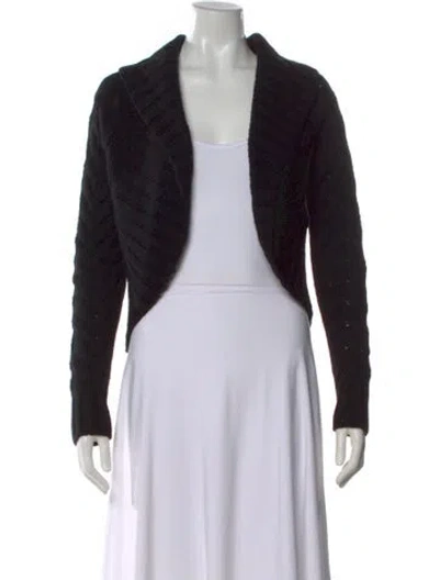 Pre-owned Vince Cashmere Open Front Sweater In Gray