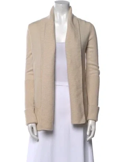 Pre-owned Vince Cashmere Open Front Sweater In Neutral