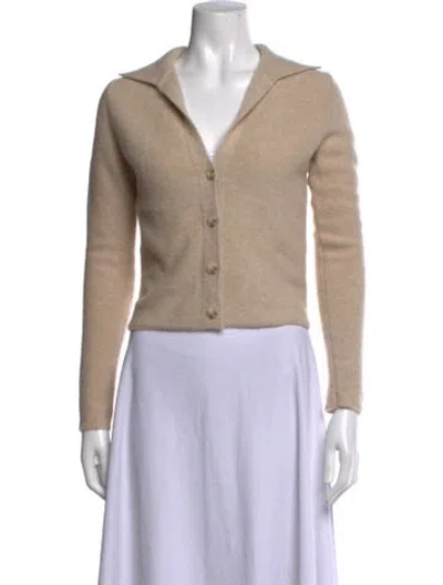 Pre-owned Vince Cashmere Open Front Sweater In Neutrals