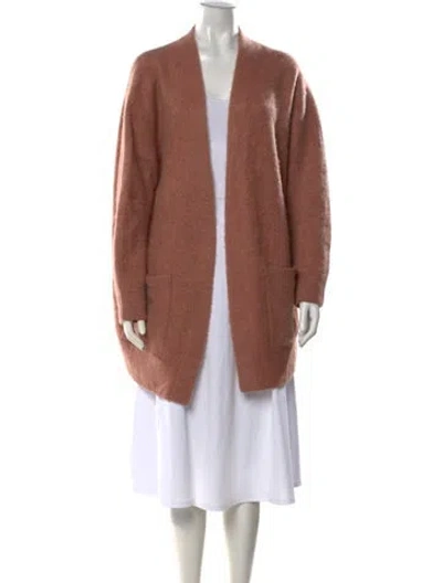 Pre-owned Vince Cashmere Open Front Sweater In Pink