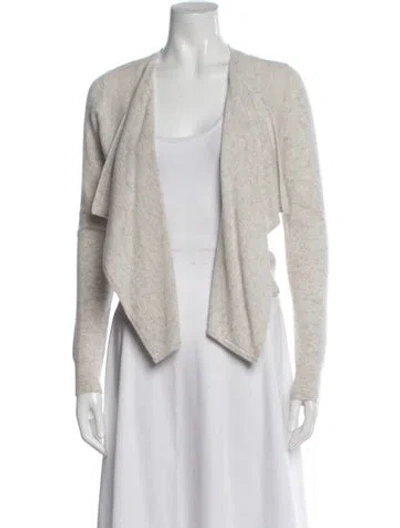 Pre-owned Vince Cashmere Open Front Sweater W/ Tags In Neutral