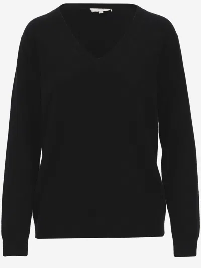 Vince Cashmere Pullover In Black