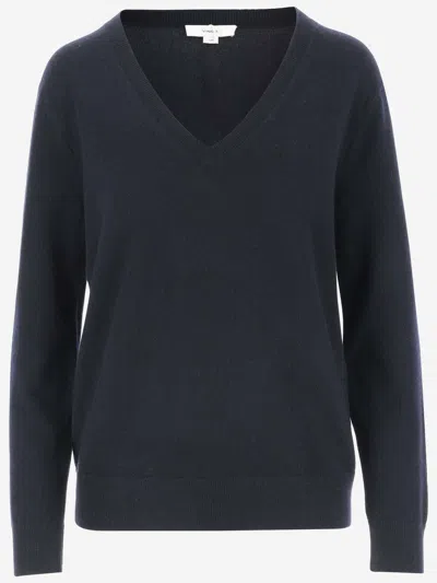 Vince Cashmere Pullover In Royal Blue