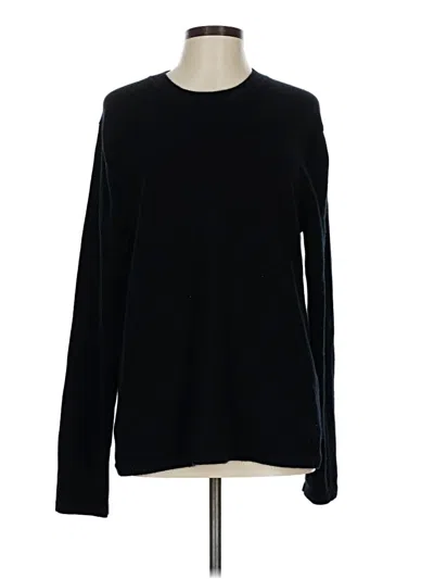 Pre-owned Vince Cashmere Pullover Sweater In Black