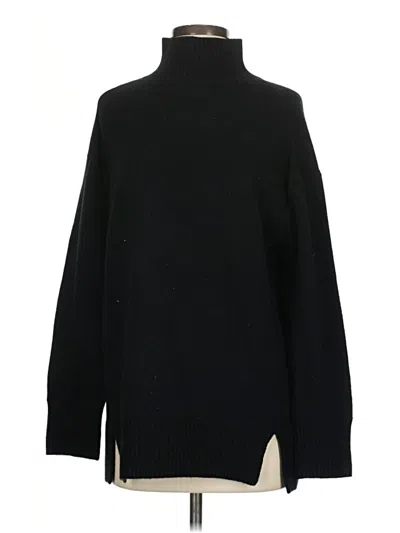 Pre-owned Vince Cashmere Pullover Sweater In Black