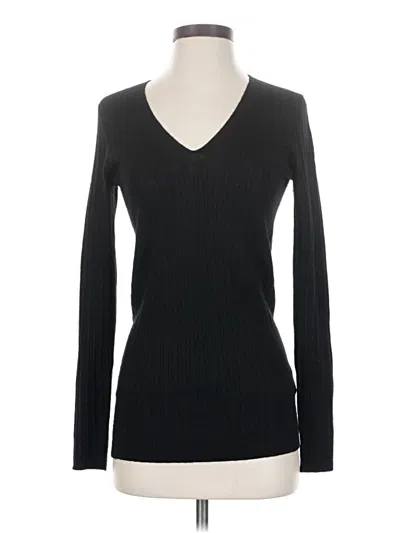 Pre-owned Vince Cashmere Pullover Sweater In Black
