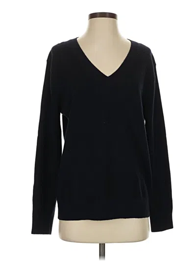 Pre-owned Vince Cashmere Pullover Sweater In Black