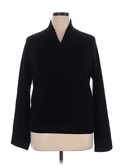 Pre-owned Vince Cashmere Pullover Sweater In Black