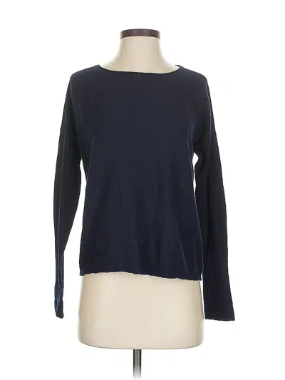 Pre-owned Vince Cashmere Pullover Sweater In Blue