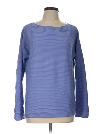 Pre-owned Vince Cashmere Pullover Sweater In Blue