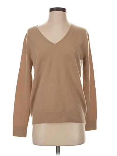 Pre-owned Vince Cashmere Pullover Sweater In Brown
