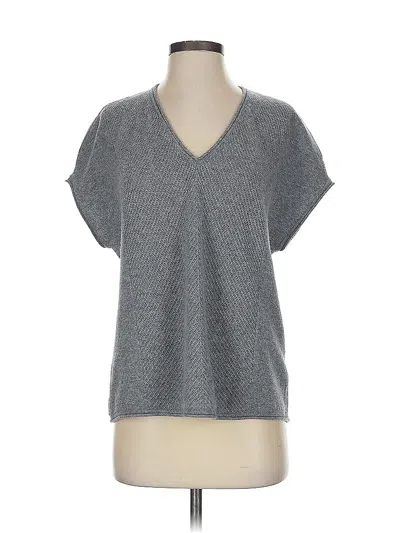 Pre-owned Vince Cashmere Pullover Sweater In Gray