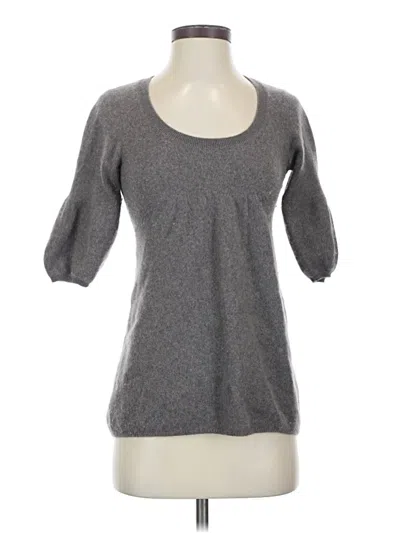 Pre-owned Vince Cashmere Pullover Sweater In Gray