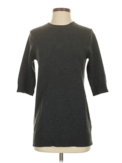 Pre-owned Vince Cashmere Pullover Sweater In Gray