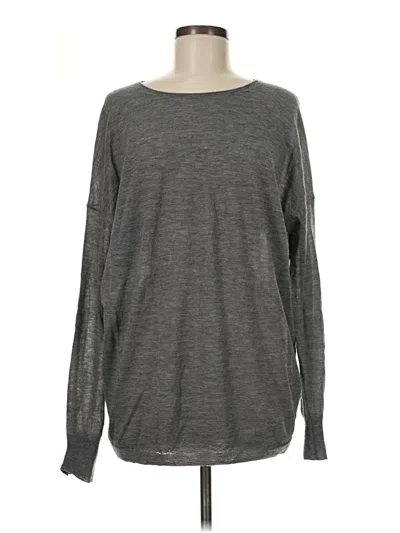 Pre-owned Vince Cashmere Pullover Sweater In Gray