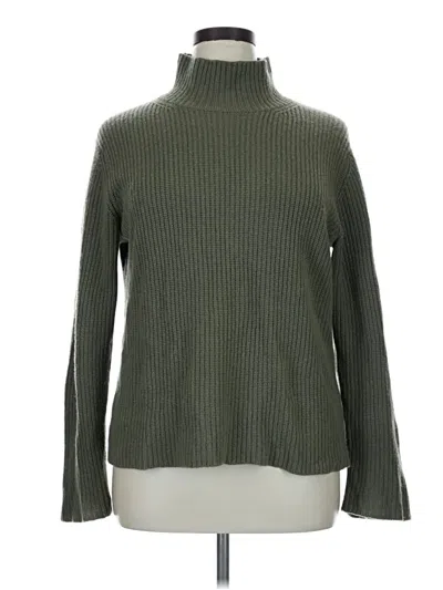 Pre-owned Vince Cashmere Pullover Sweater In Green