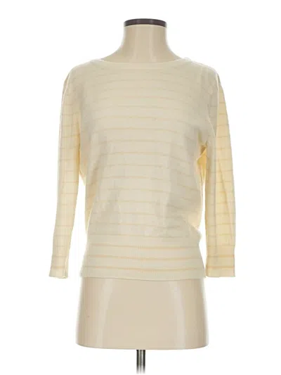 Pre-owned Vince Cashmere Pullover Sweater In Ivory