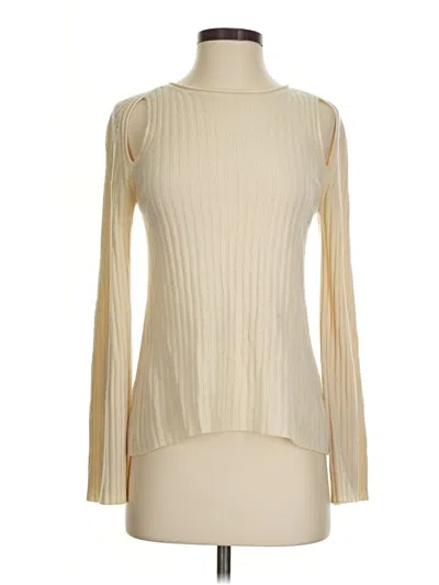 Pre-owned Vince Cashmere Pullover Sweater In Ivory