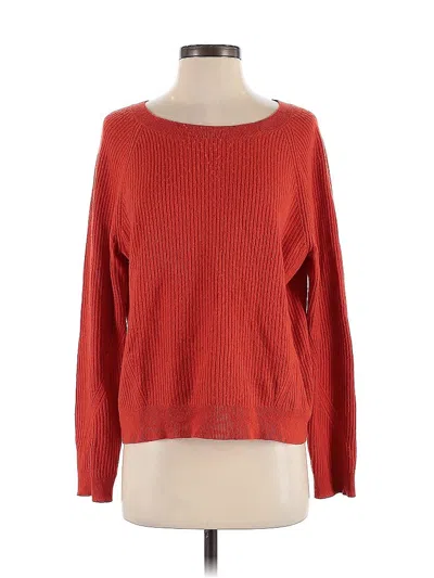 Pre-owned Vince Cashmere Pullover Sweater In Orange