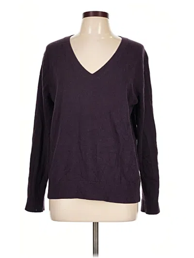 Pre-owned Vince Cashmere Pullover Sweater In Purple