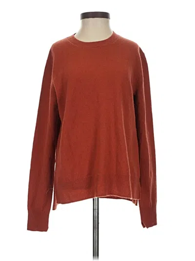 Pre-owned Vince Cashmere Pullover Sweater In Red