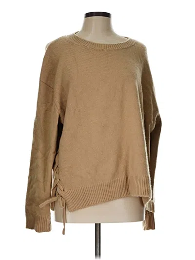 Pre-owned Vince Cashmere Pullover Sweater In Tan