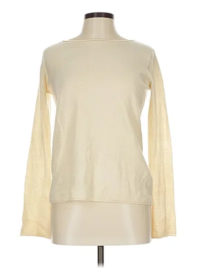 Pre-owned Vince Cashmere Pullover Sweater In White